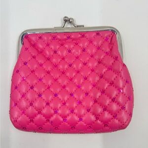 Vintage 1950’s Pink Quilted Women's Coin Purse
